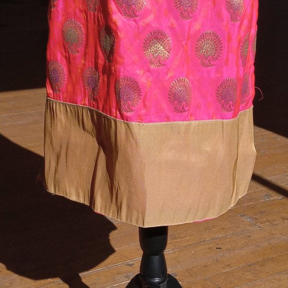 Bright and Bold Pink/orange/gold kurtas tunic top - Picture 9 of 13